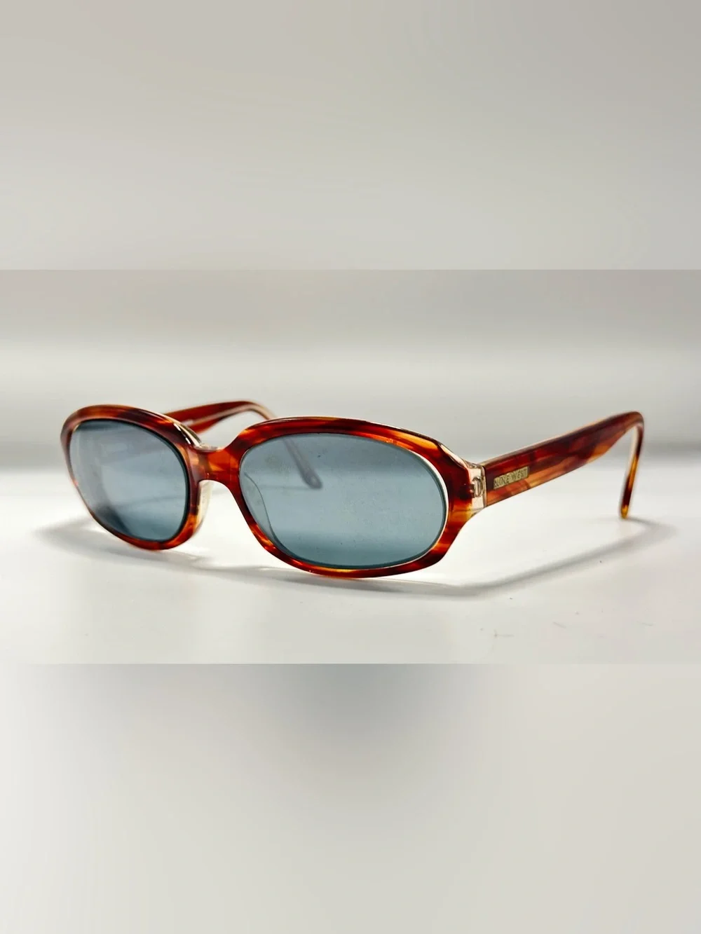 Nine West Charm/S Brown Oval Sunglasses Frames Only